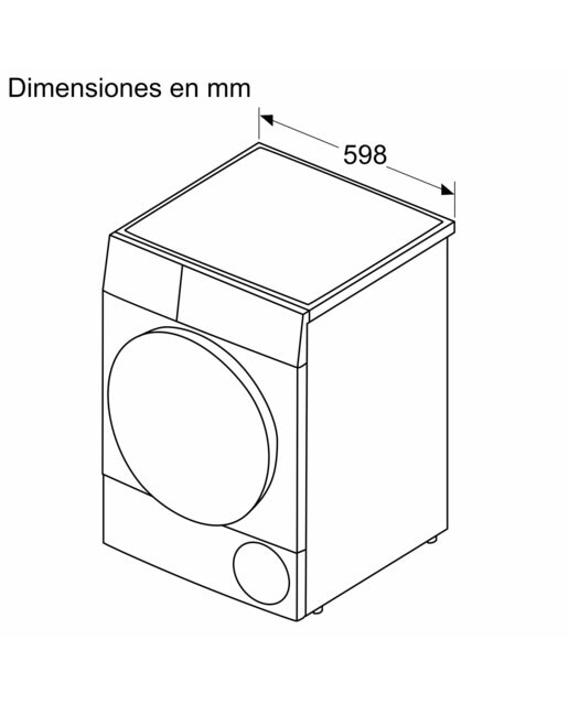 Secadora Bosch 9 kg condensación, bomba de calor, Iron Assist - WQB246C0ES Blanco-3