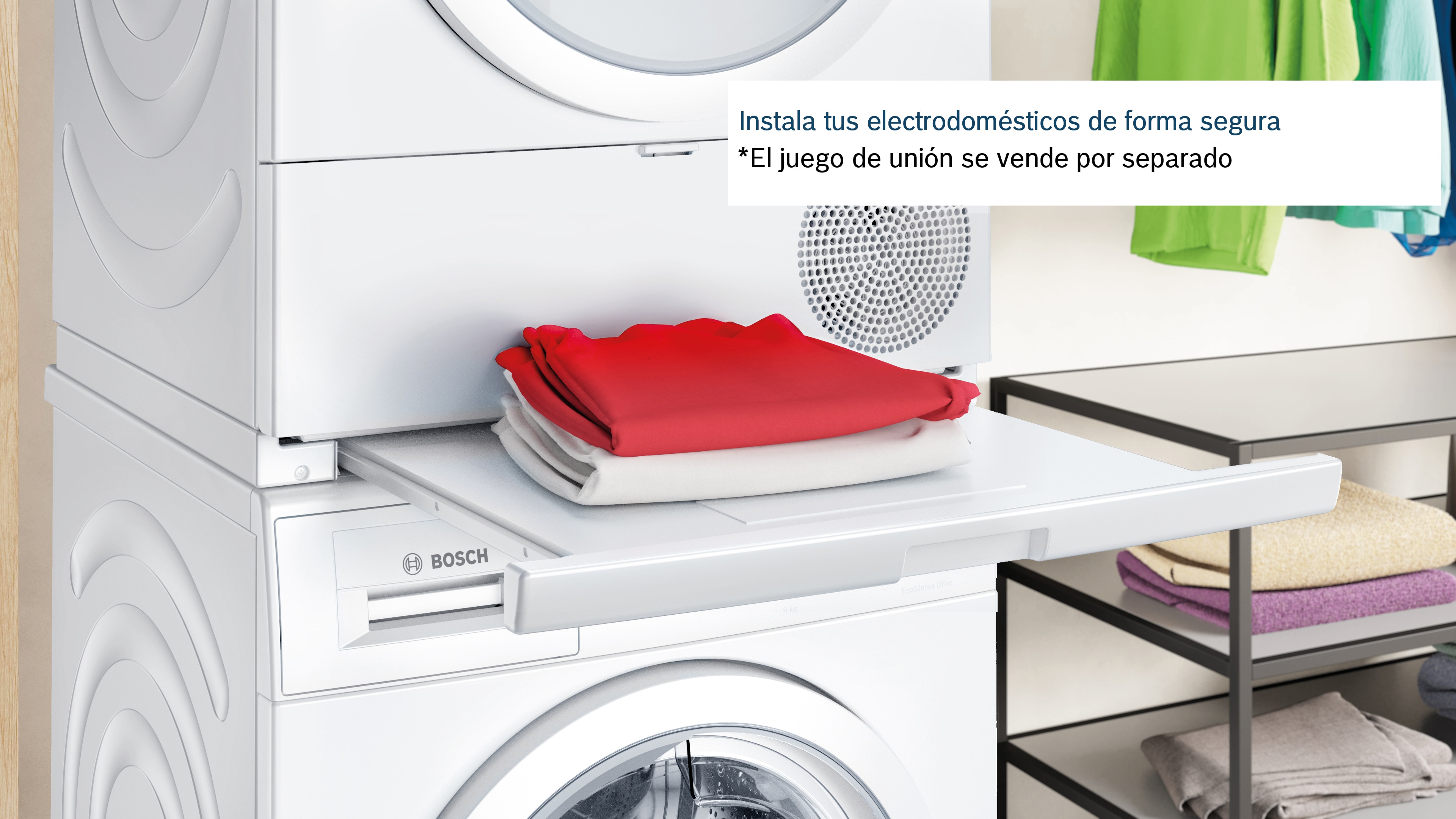 Secadora Bosch 9 kg condensación, bomba de calor, Iron Assist - WQB246C0ES Blanco-10