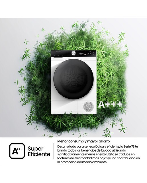 Secadora Hisense 10 kg, Bomba de calor, Condensación Serie 7S - DH7S107BW - Blanco Blanco-9