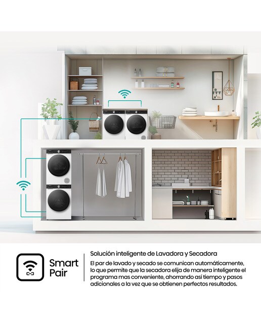 Secadora Hisense 10 kg, Bomba de calor, Condensación Serie 7S - DH7S107BW - Blanco Blanco-11
