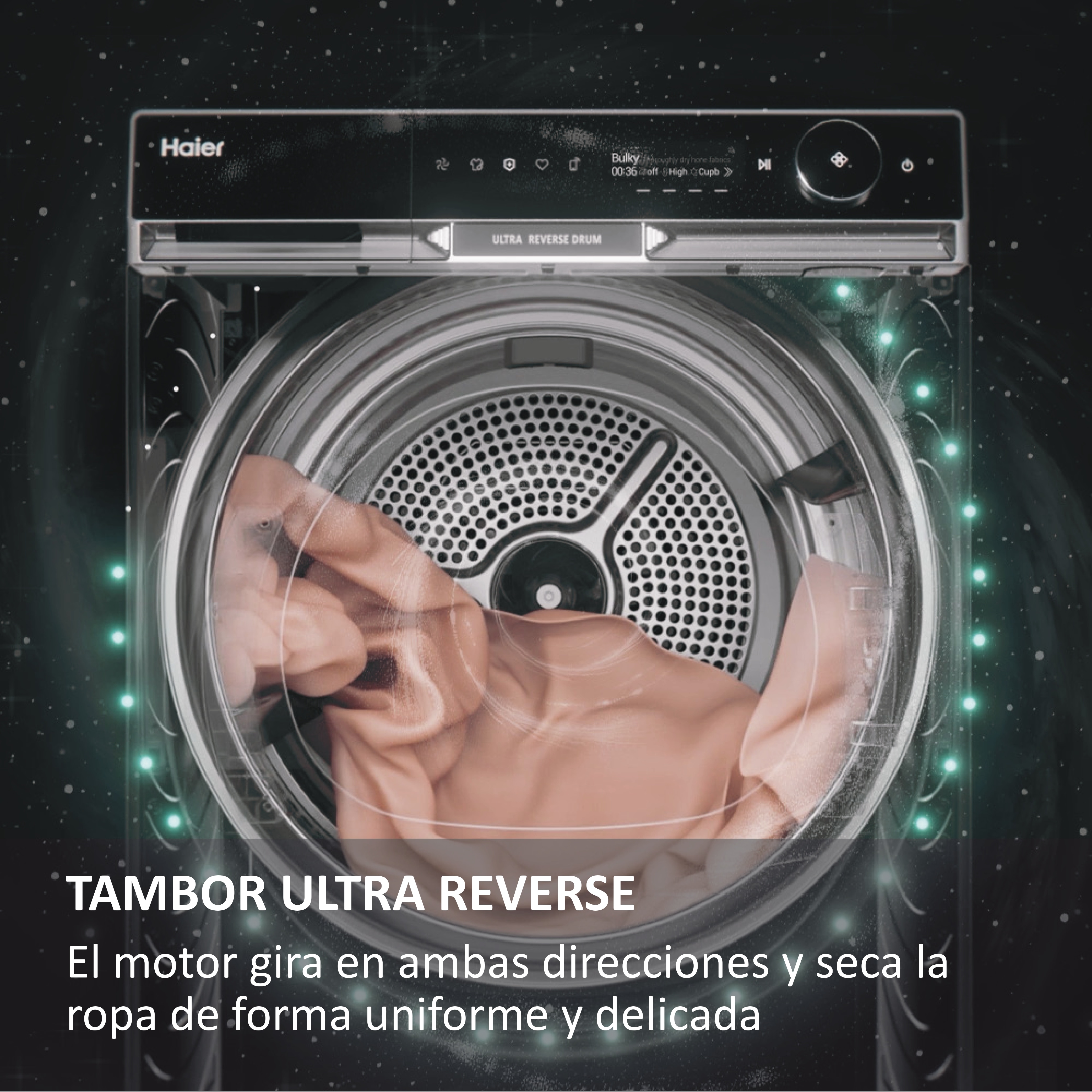 Máquina de Secar Roupa Haier X Series 11 HD90-A3Q397U1-S Bomba de Calor, Wifi e de 9 Kg - Branco Branco-5