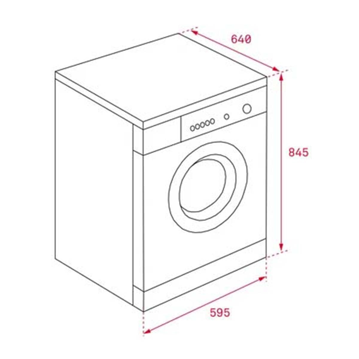 Máquina de Secar Roupa Teka TKS 893 H Condensação, Bomba de Calor e de 8 Kg - Branco Branco-2