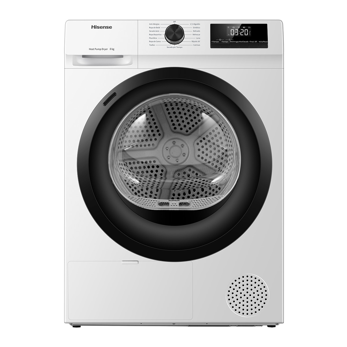 Imagen 0 de Secadora Hisense 8 kg, condensación Serie 1Q - DHQE800BW2