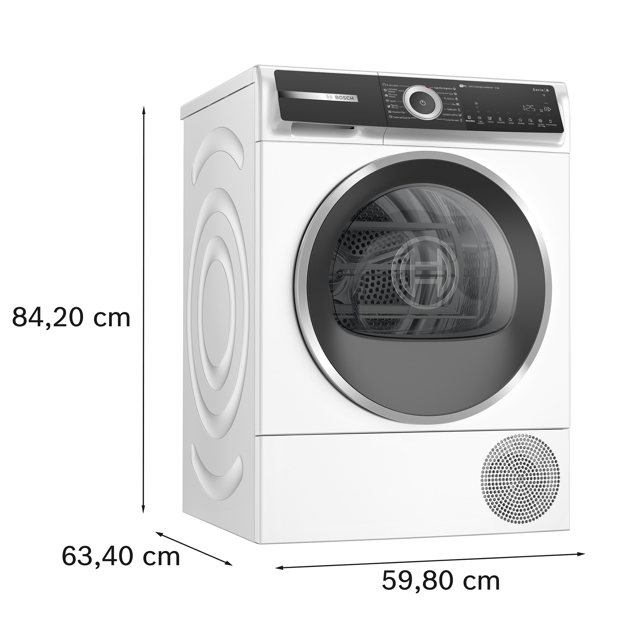 Secadora Bosch 9 kg Condensación, bomba de calor, Serie 6 - WQH245A0ES Blanco-2