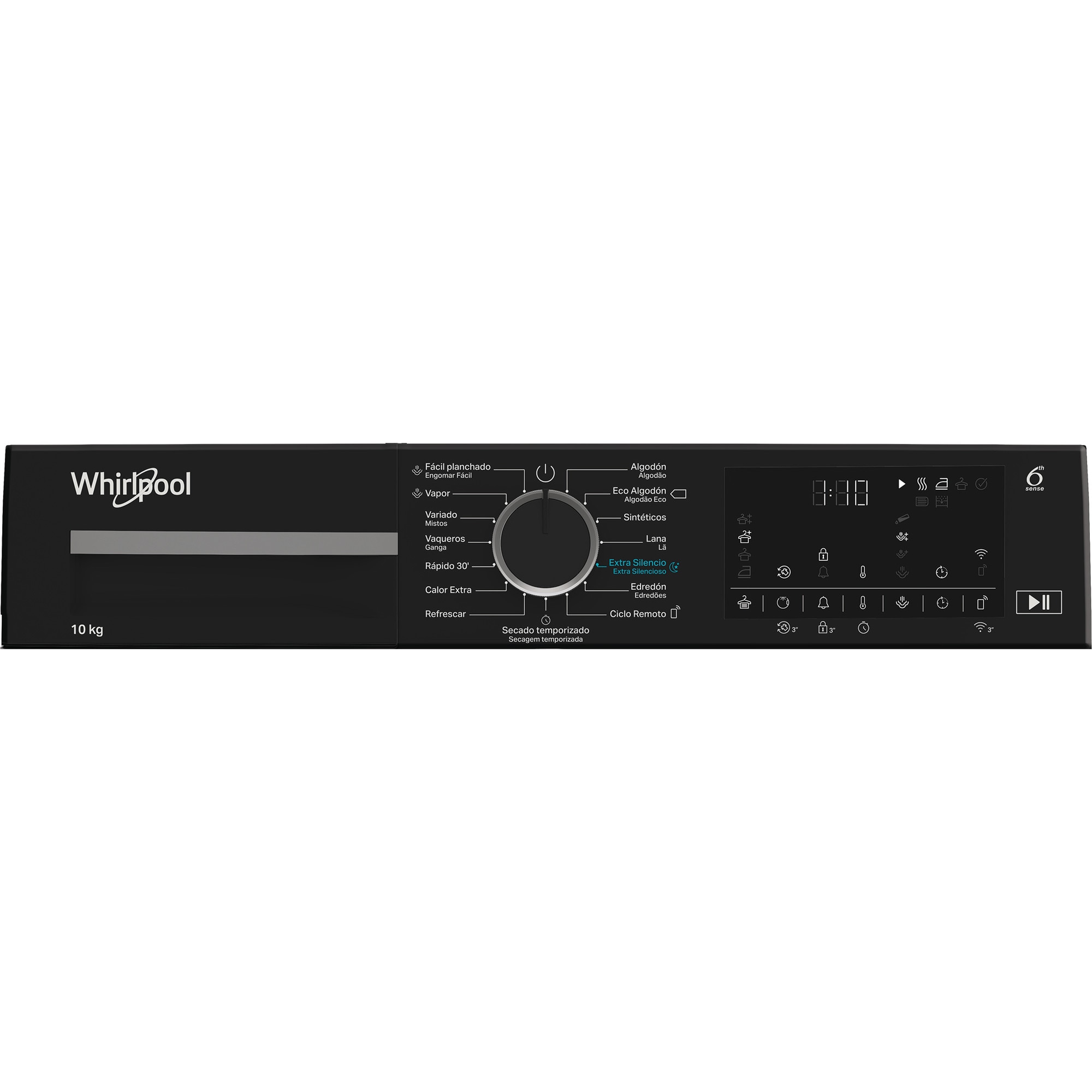 Secadora Whirlpool Bomba de calor 10 Kg - C WD 104M WBS SPT Blanco-2