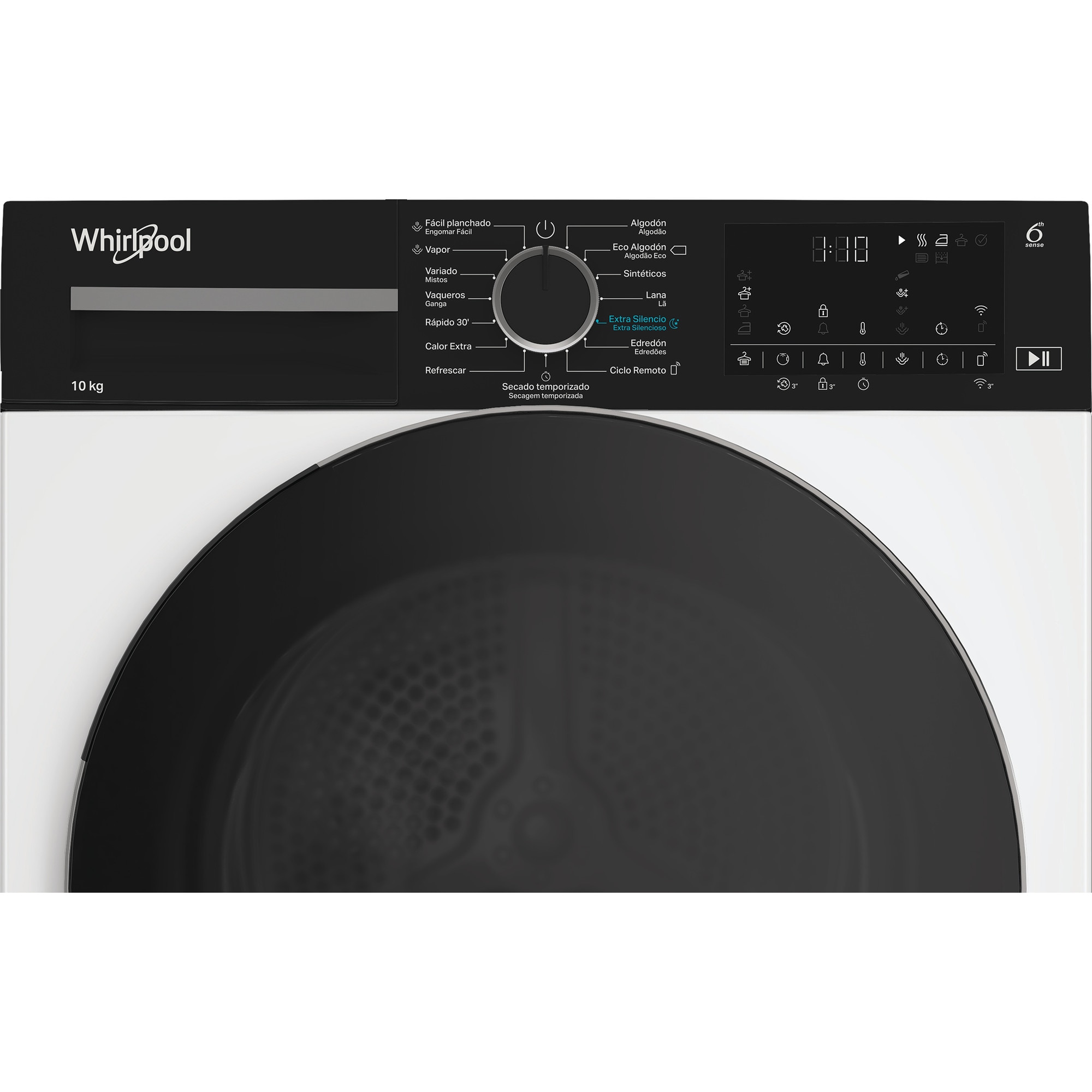 Secadora Whirlpool Bomba de calor 11 Kg - C WD 113M WBS SPT Blanco-4