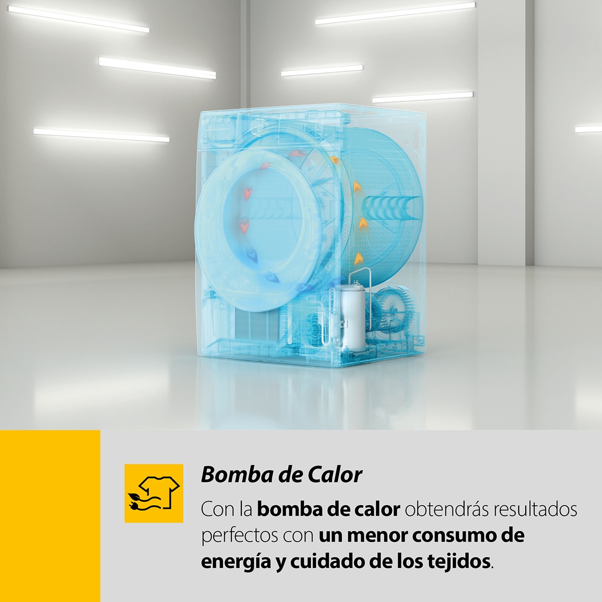 Secadora Whirlpool Bomba de calor 11 Kg - C WD 113M WBS SPT Blanco-11