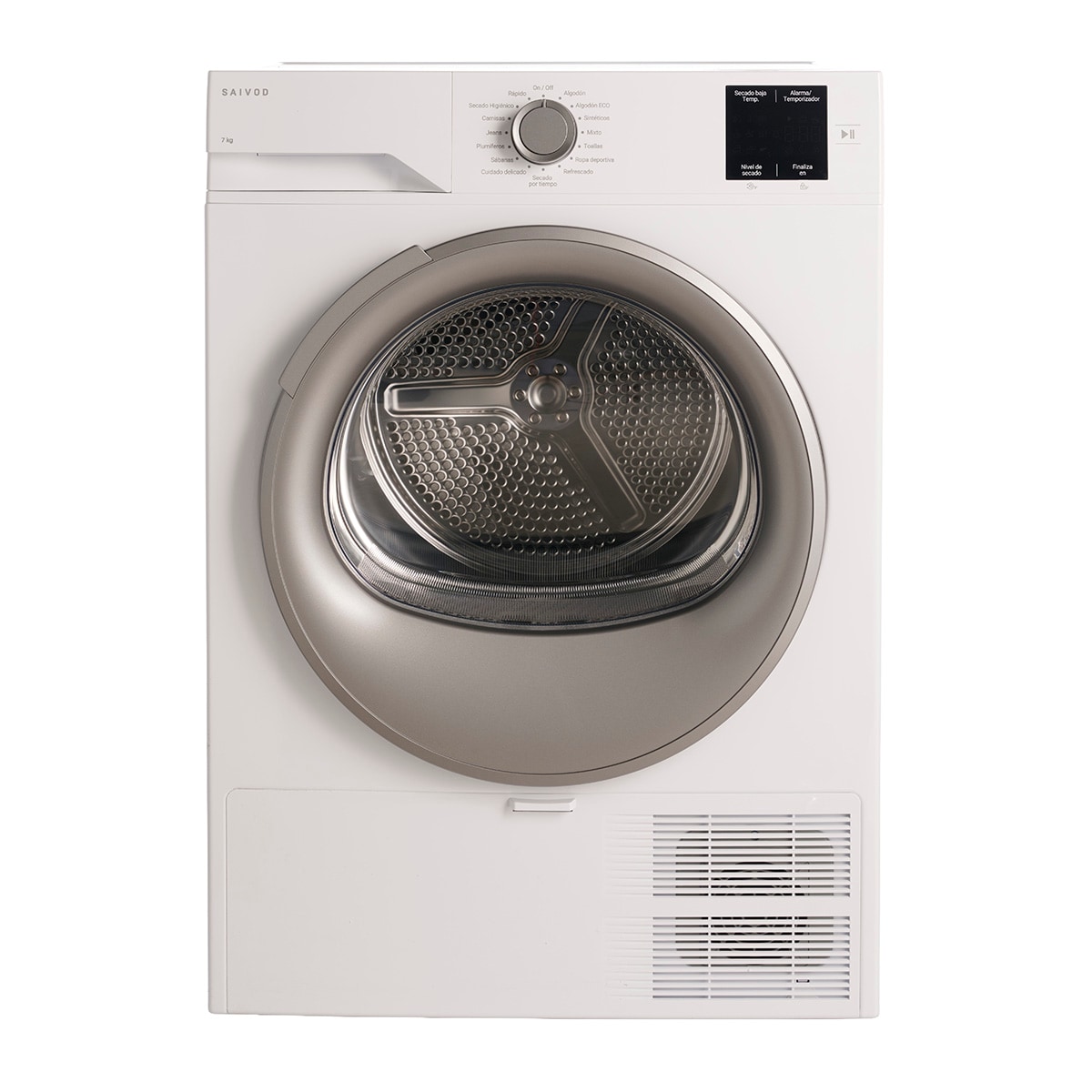 Secadora Saivod 7 kg, Condensación, Bomba de calor, 15 programas - STE785BA. . Blanco-1