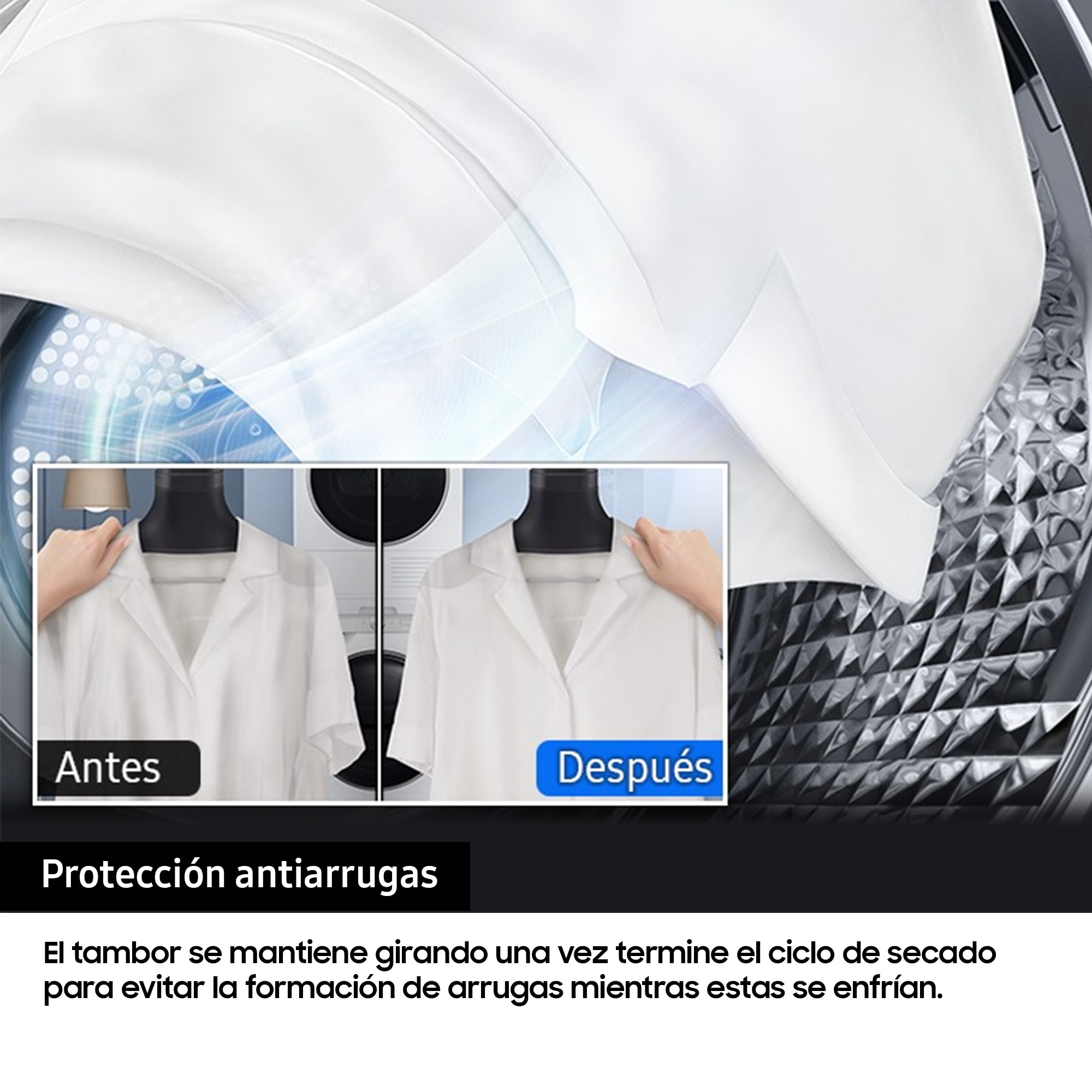 Secadora Bespoke AI Samsung 16kg AI Dry Clase C Blanca DV16DG8600BWU3 Blanco-7