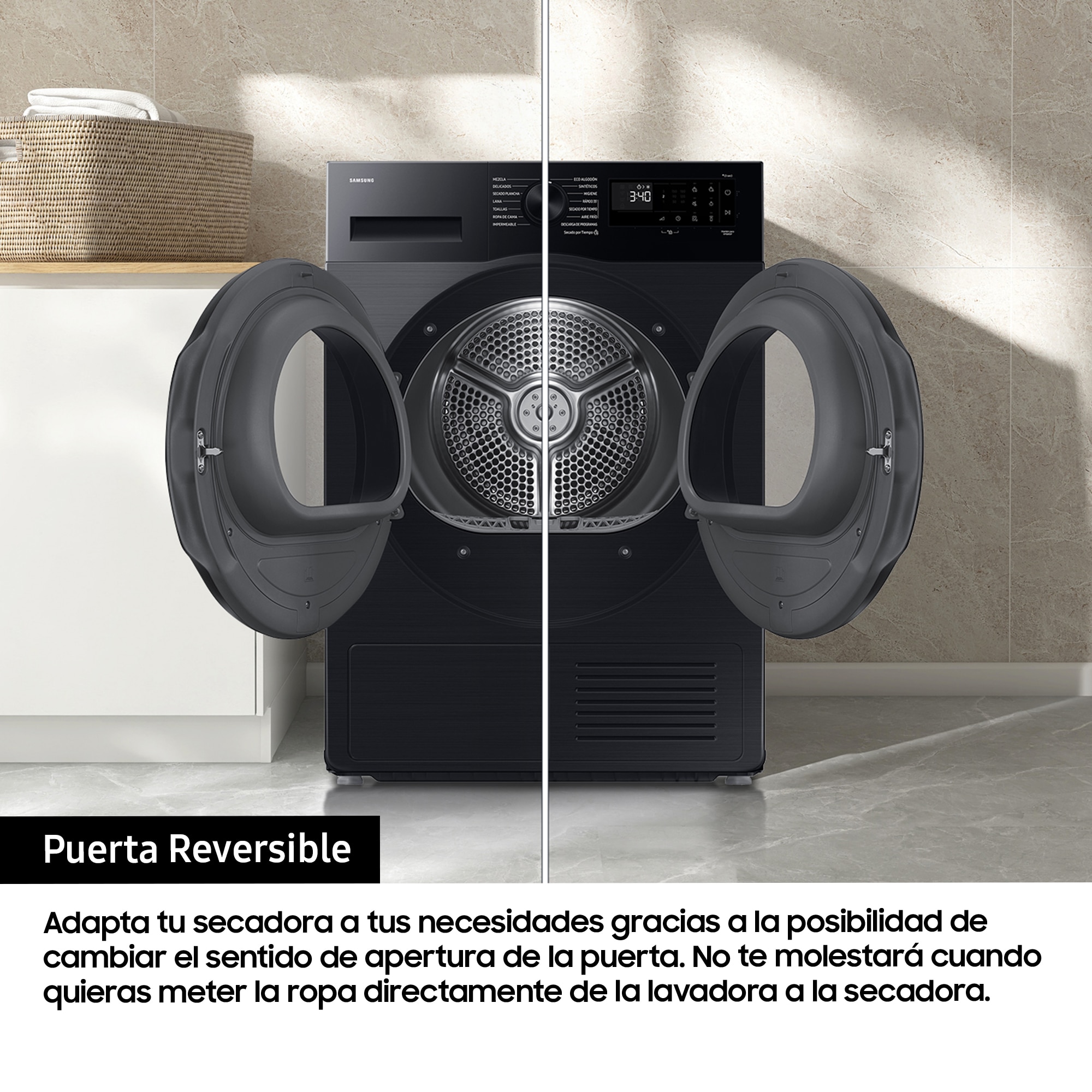 Thumbnail 6 de Samsung DV90DG52A0ABEC secadora 9kg Hygiene Care negra