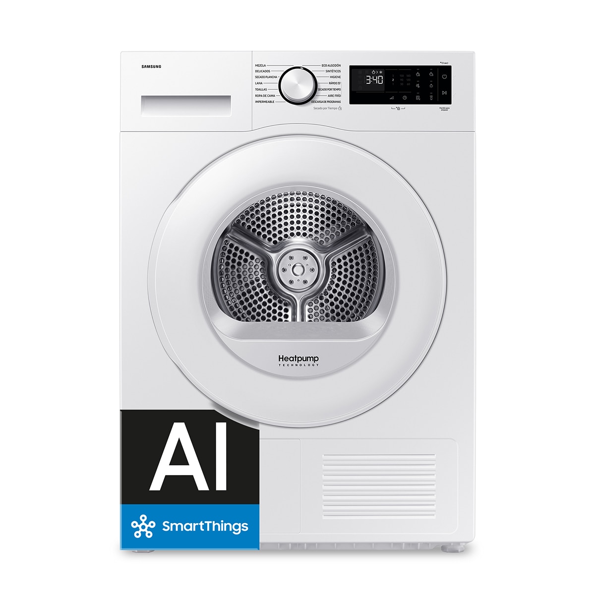 Secadora AI Samsung 9kg Hygiene Care Clase C Blanca DV90DG52A0TEEC 3