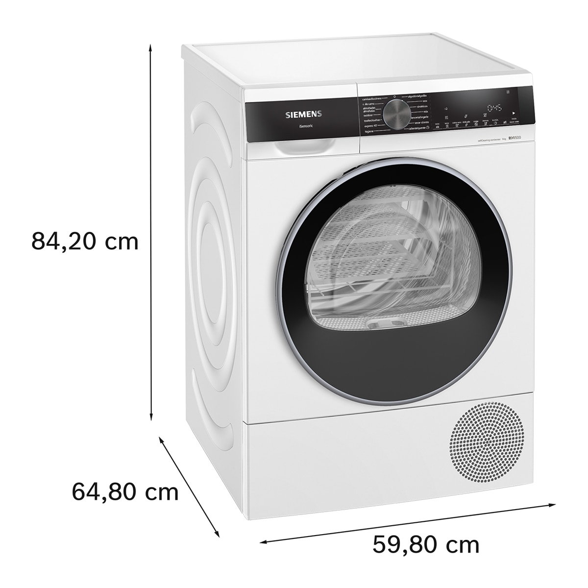 Secadora Siemens 9 kg con bomba de calor - WQ45G2D1ES - Blanco Blanco-2