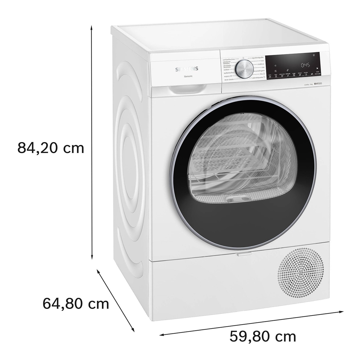Secadora Siemens 9 kg con bomba de calor  - WQ42G200ES Blanco-2
