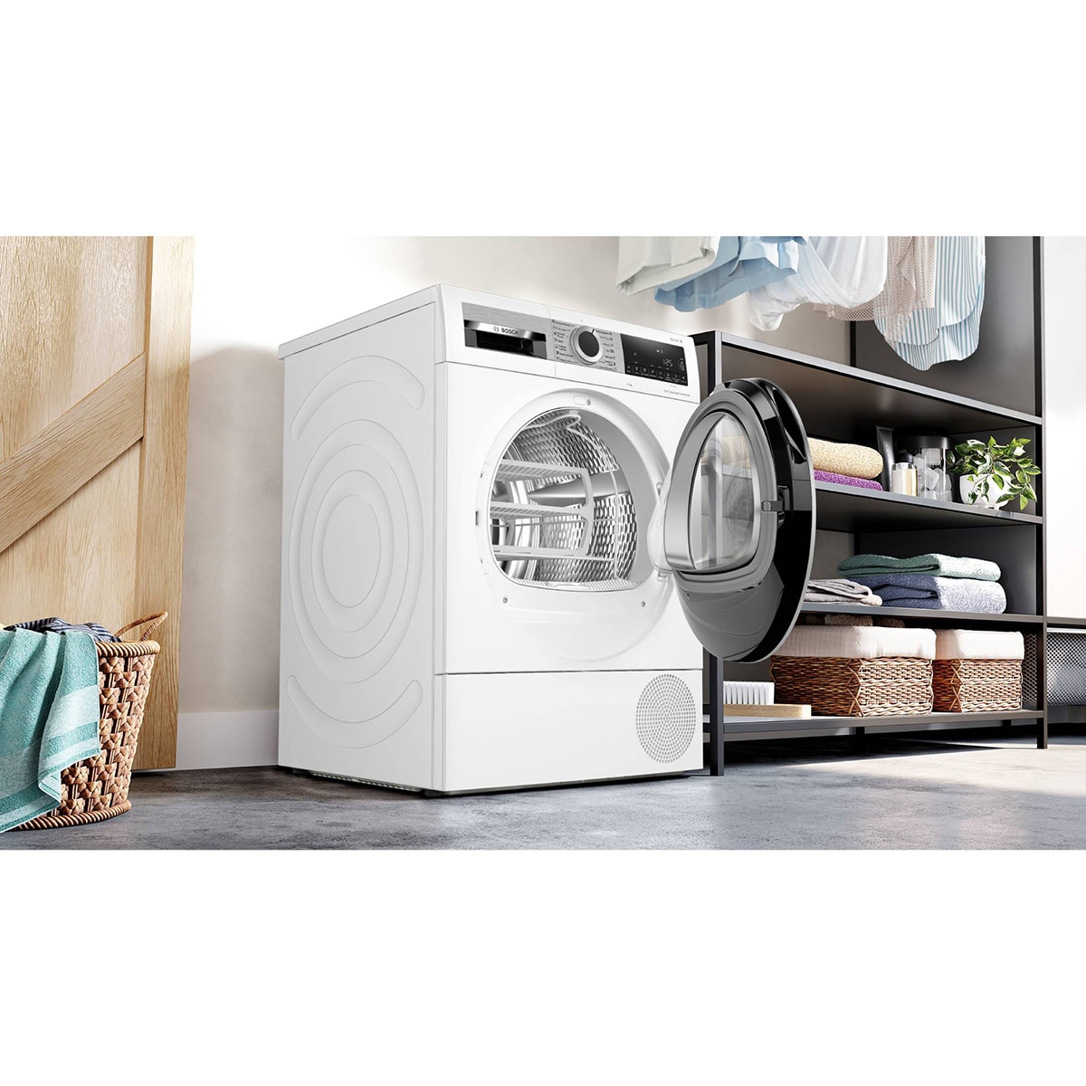 Secadora Bosch 9 kg con bomba de calor , Serie 6, 9 kg - WQG245D1ES Blanco-10