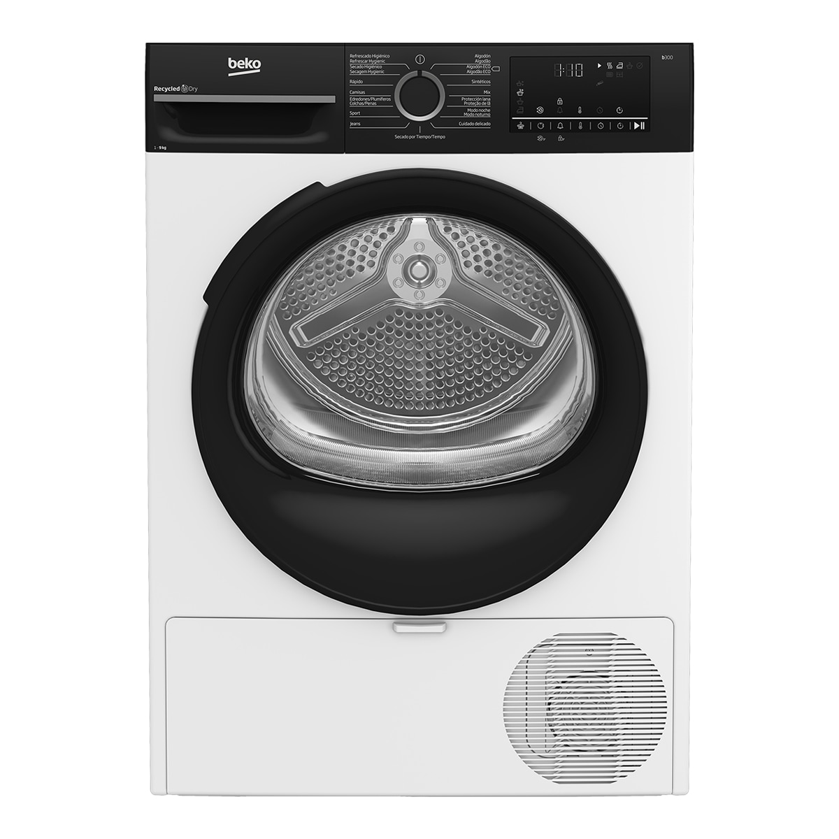 Secadora Beko Bomba de calor 9 Kg - BM3T49240W Blanco-1