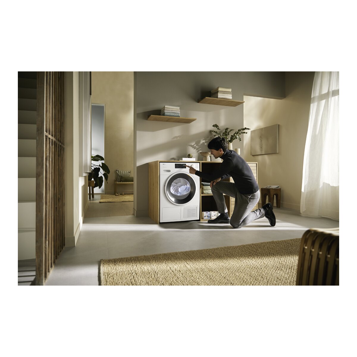 Imagen 4 de Secadora Miele 9 kg, Bomba de calor, EcoSpeed - TWD 640WP - Blanco loto Blanco loto