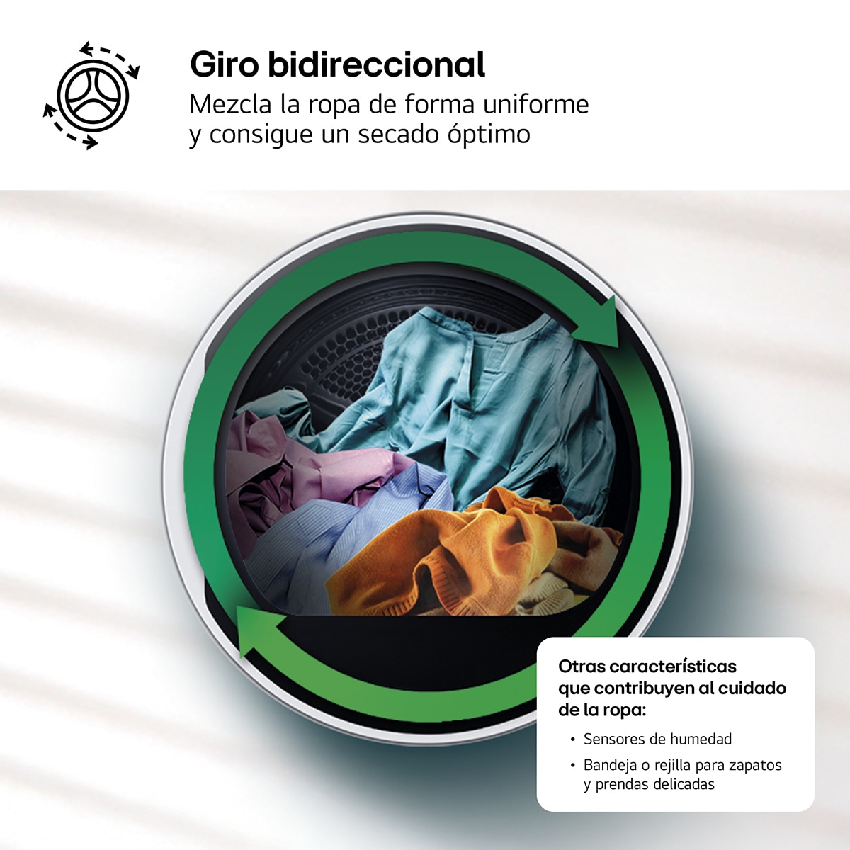 Secadora LG 18 kg, Bomba de calor -RH18U8AVCW Acero Inox-8