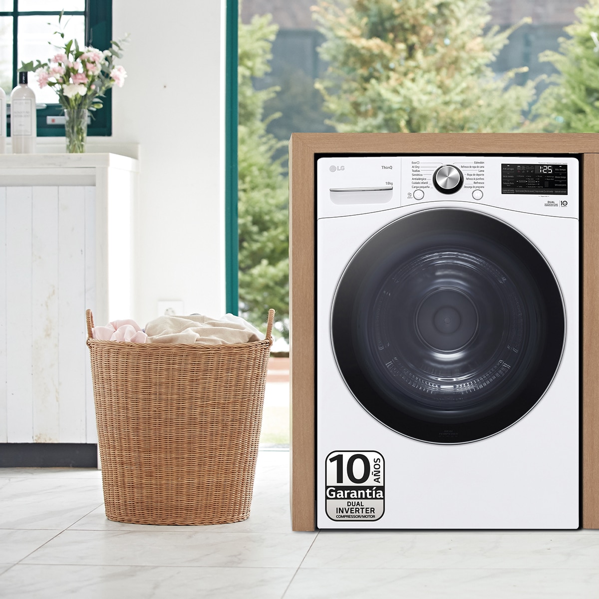 Secadora LG 18 kg, Bomba de calor -RH18U8AVCW Acero Inox-15