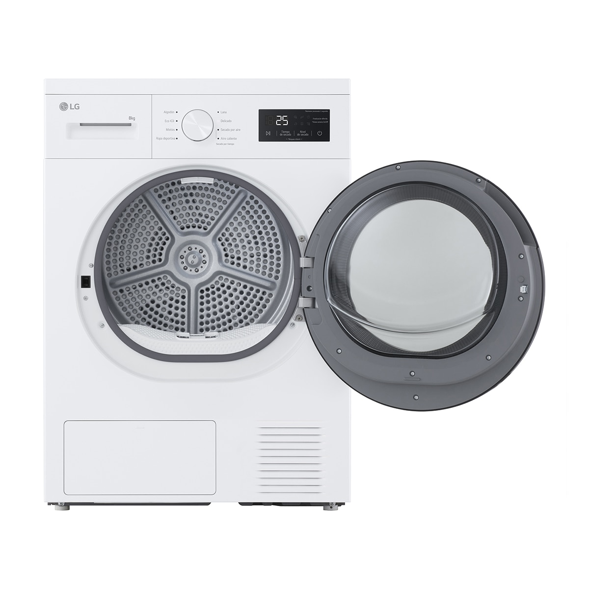 Secadora LG  8kg con Bomba de calor Serie 100 - RHA1008NWK Blanco-9