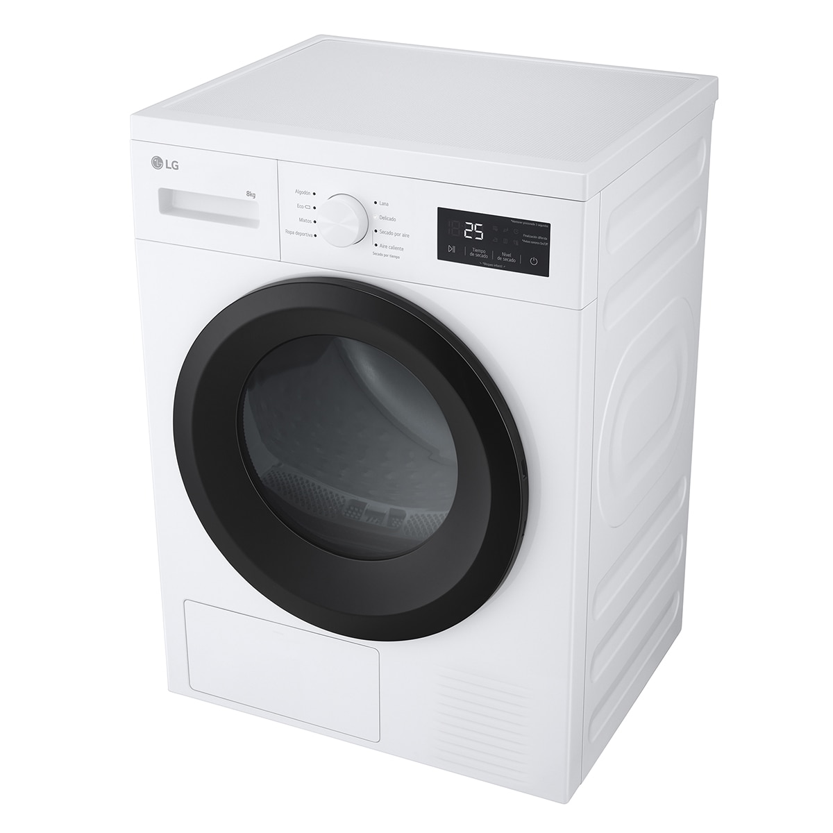 Secadora LG  8kg con Bomba de calor Serie 100 - RHA1008NWK Blanco-10