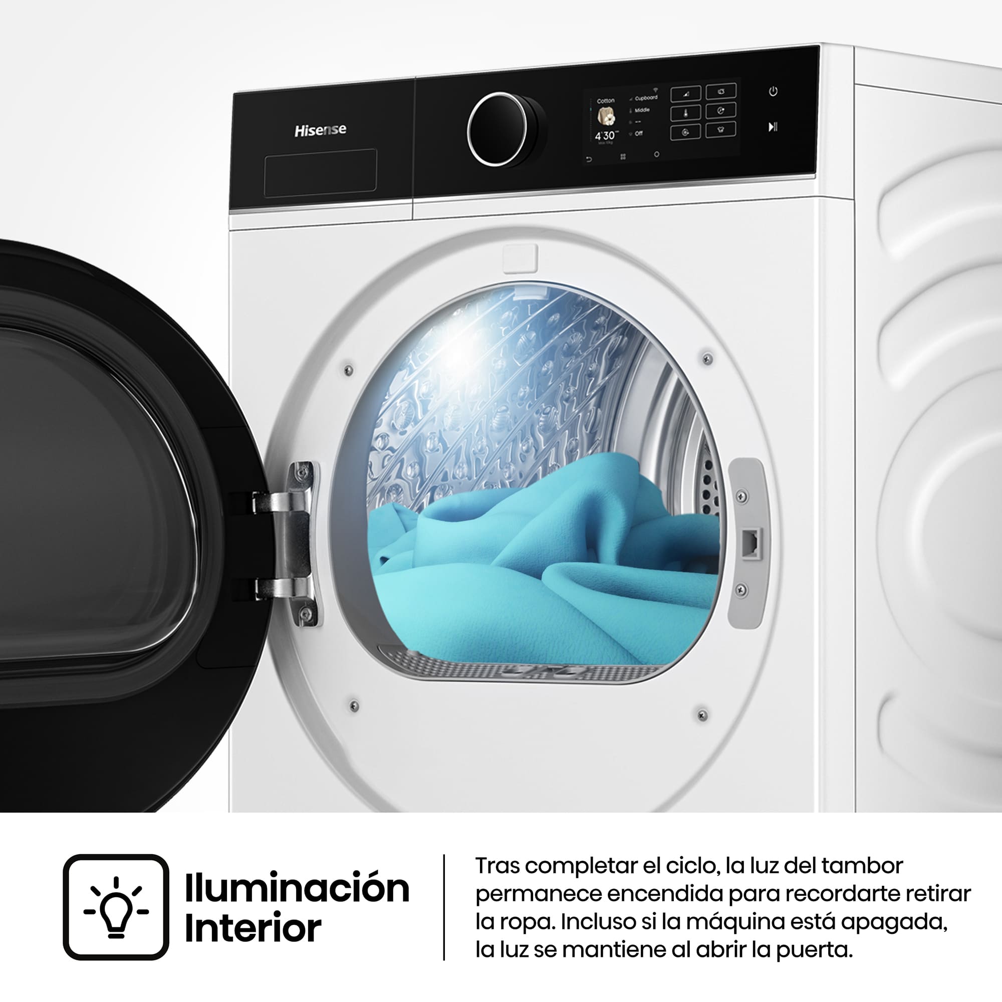 Secadora Hisense 10 Kg, Bomba de calor -  DH5I104BWAB Blanco-10