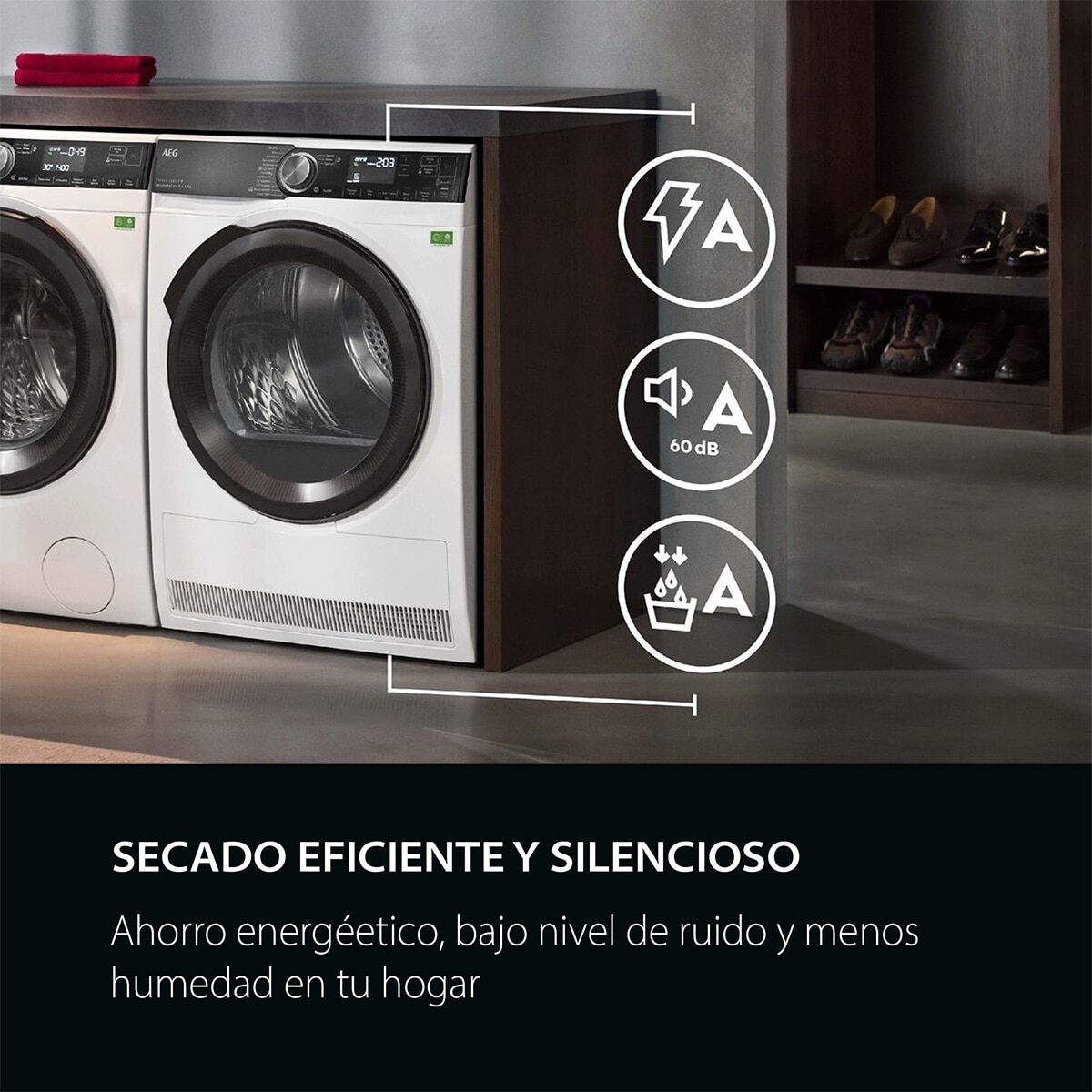 Secadora AEG 9 kg, Bomba de calor, 3D Scan - TR939V4PB Blanco-6