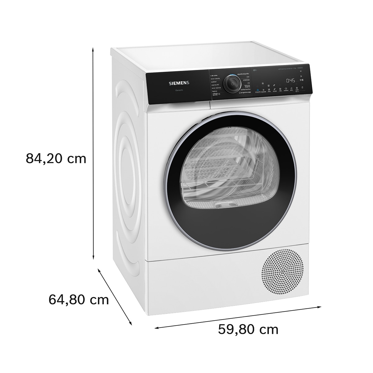 Secadora Siemens 9 Kg Condensación iQ500 autoDry - WQ46H2B0ES Blanco-2