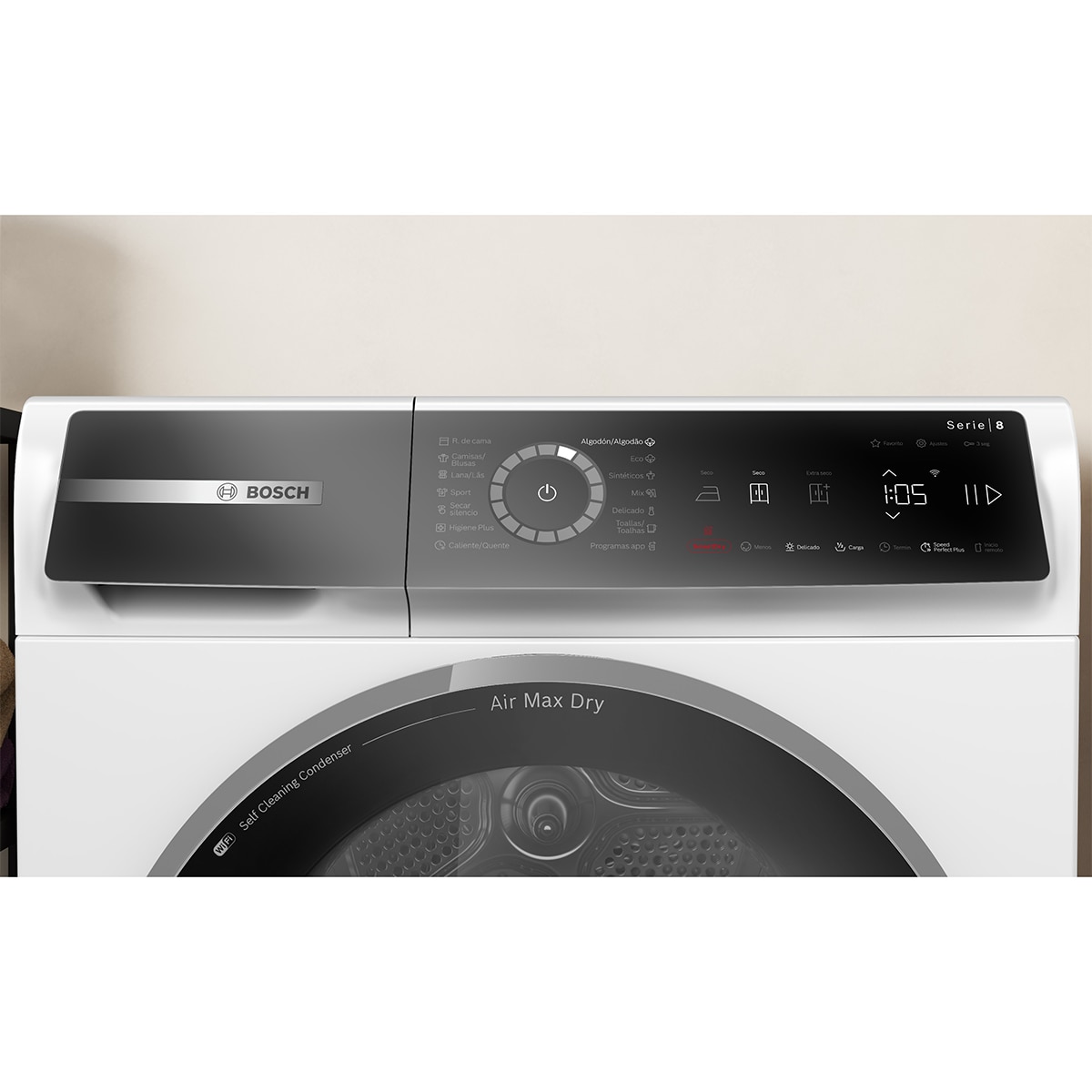 Secadora Bosch 9 Kg, Bomba de Calor, Cool Dry - WRB247D0ES Blanco-2