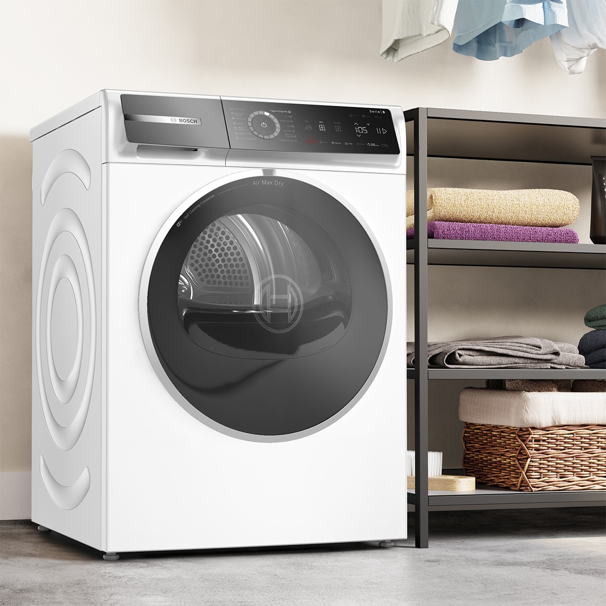 Secadora Bosch 9 Kg, Bomba de Calor, Cool Dry - WRB247D0ES Blanco-4