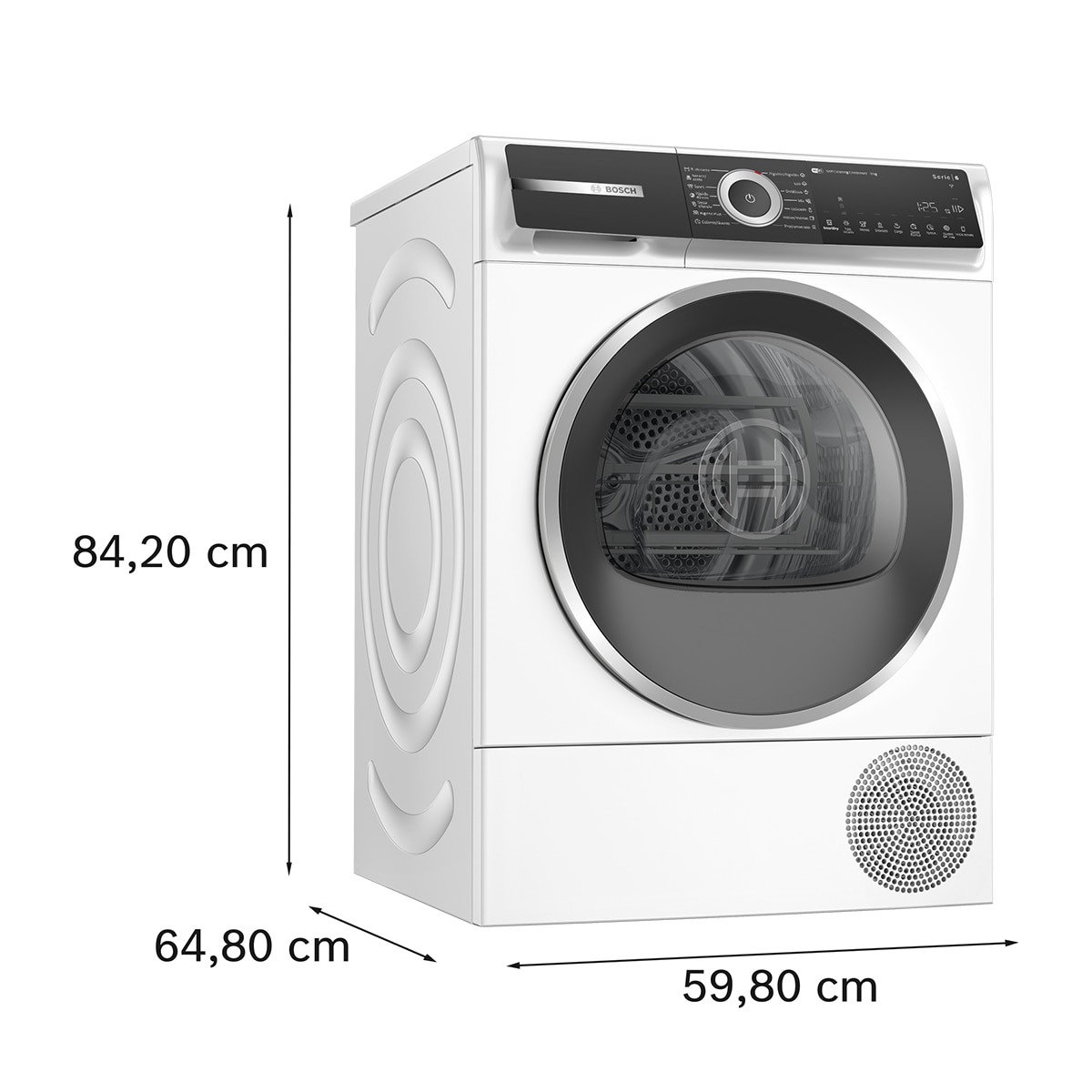 Secadora Bosch 9 kg, Bomba de calor, AutoDry - WQH246B0ES Blanco-2