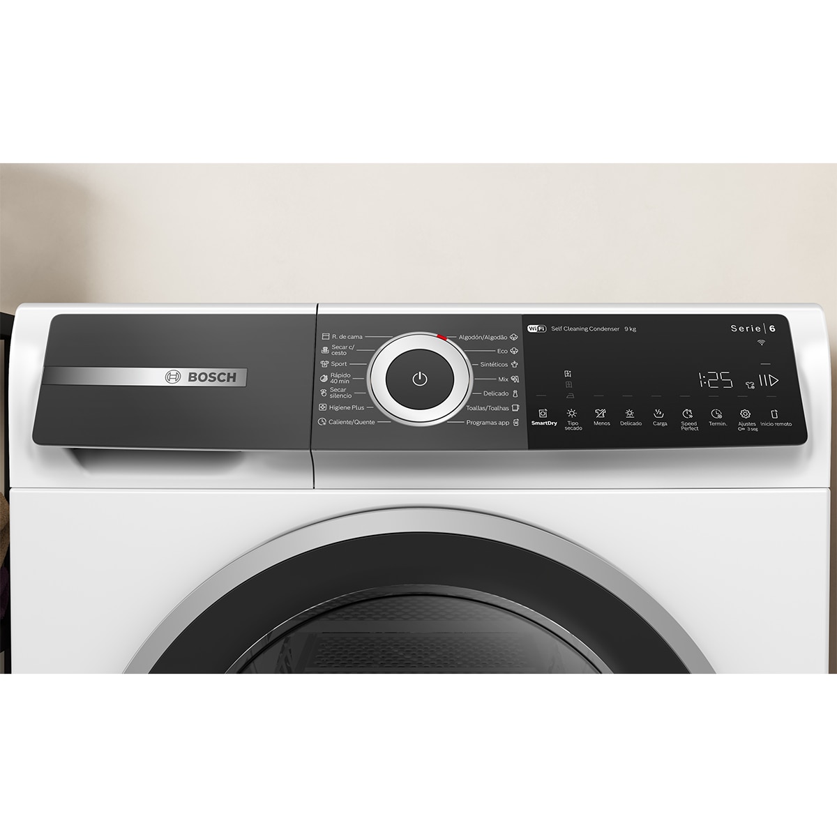 Secadora Bosch 9 kg, Bomba de calor, AutoDry - WQH246B0ES Blanco-3