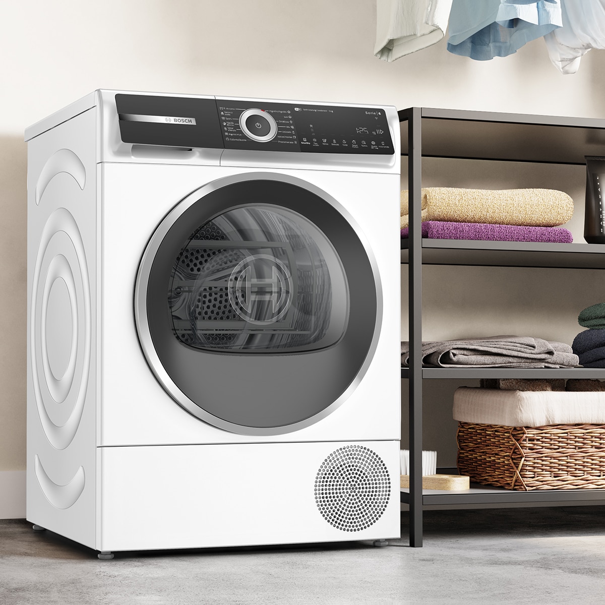 Secadora Bosch 9 kg, Bomba de calor, AutoDry - WQH246B0ES Blanco-5