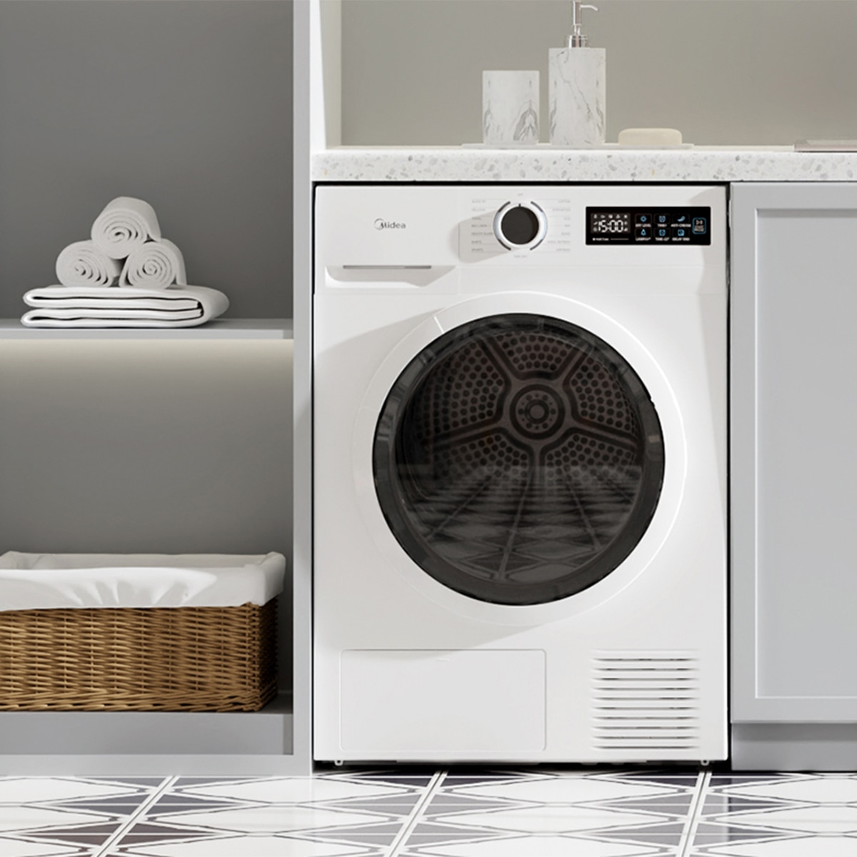 Máquina de Secar Roupa Midea MD110H80/W-ES com Bomba de Calor e de 8 Kg - Branco Branco-7