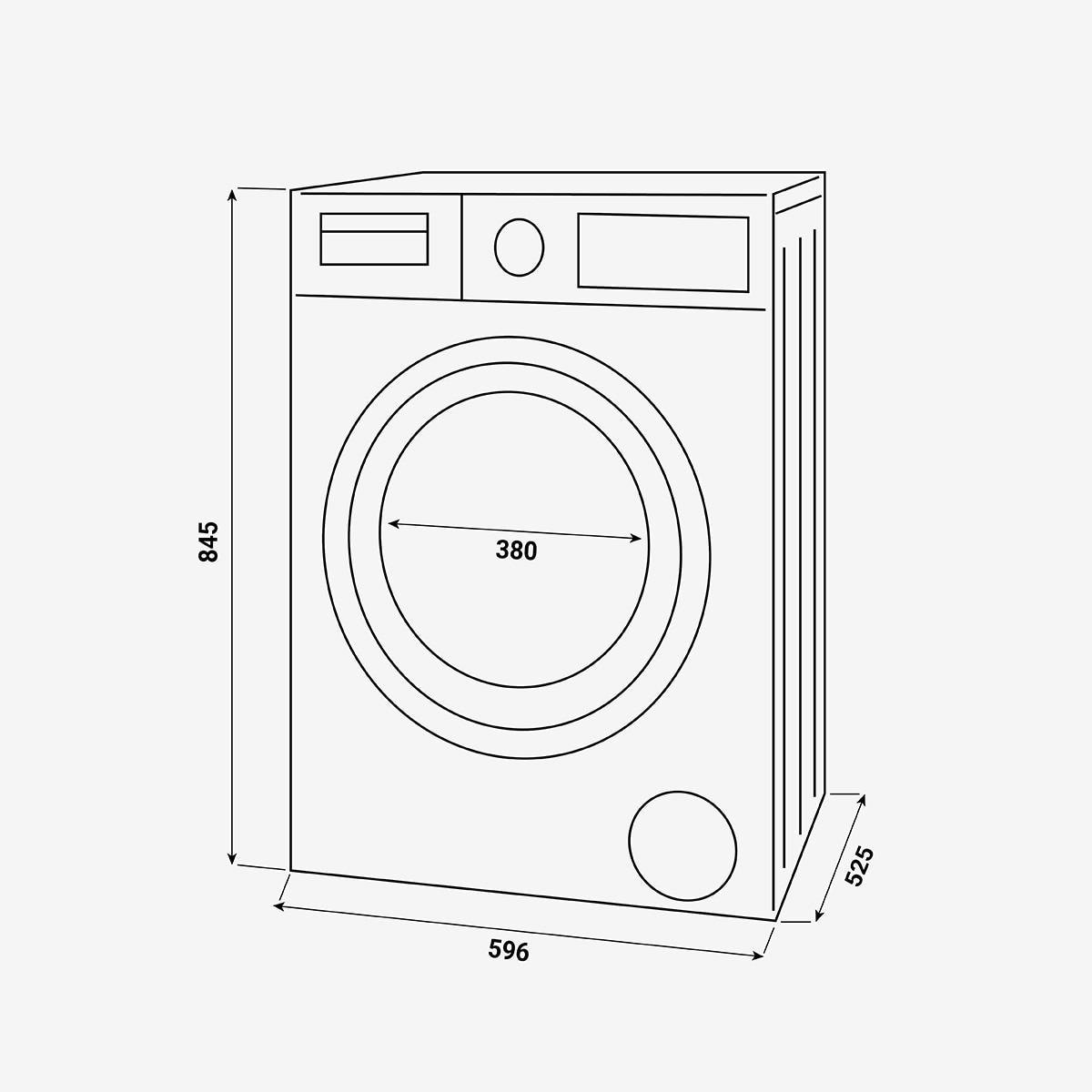 Máquina de Secar Roupa Fagor 3SFE-850BE com Bomba de Calor, Dry Level e de 8 Kg Preto-2