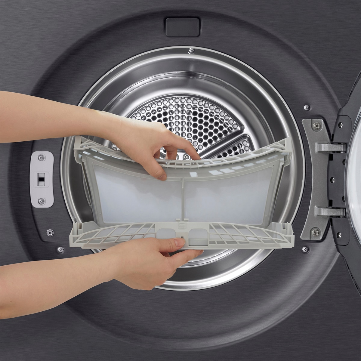 Secadora LG 9 kg, con Bomba de calor Dual Inverter - RHX5009TBB Acero grafito antihuellas-14