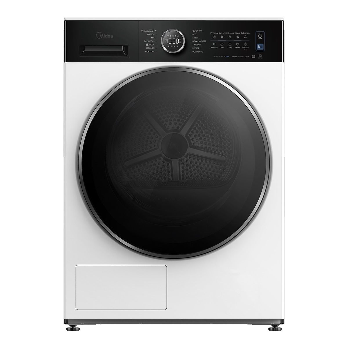 Imagem 0 de Máquina de Secar Roupa Midea MD205H90BW/W-ES Bomba de Calor e de 9 Kg - Branco
