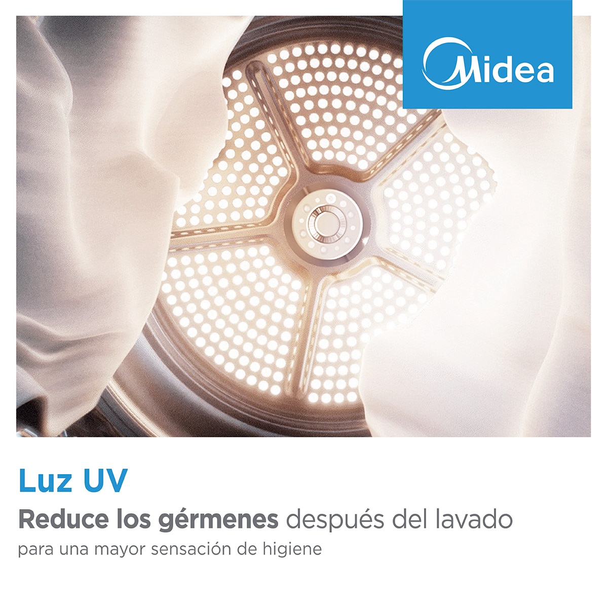 Máquina de Secar Roupa Midea MD205H90BW/W-ES Bomba de Calor e de 9 Kg - Branco Branco-5