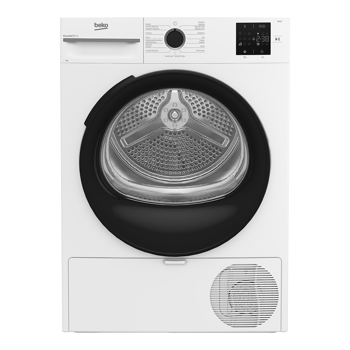 Imagen 0 de Secadora condensación Beko bomba de calor 9 kg - BM3T39220WB
