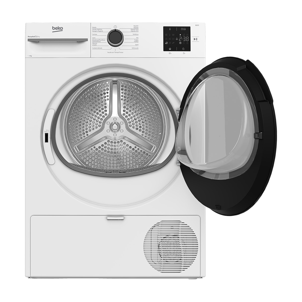 Secadora condensación Beko bomba de calor 9 kg - BM3T39220WB Blanco-3