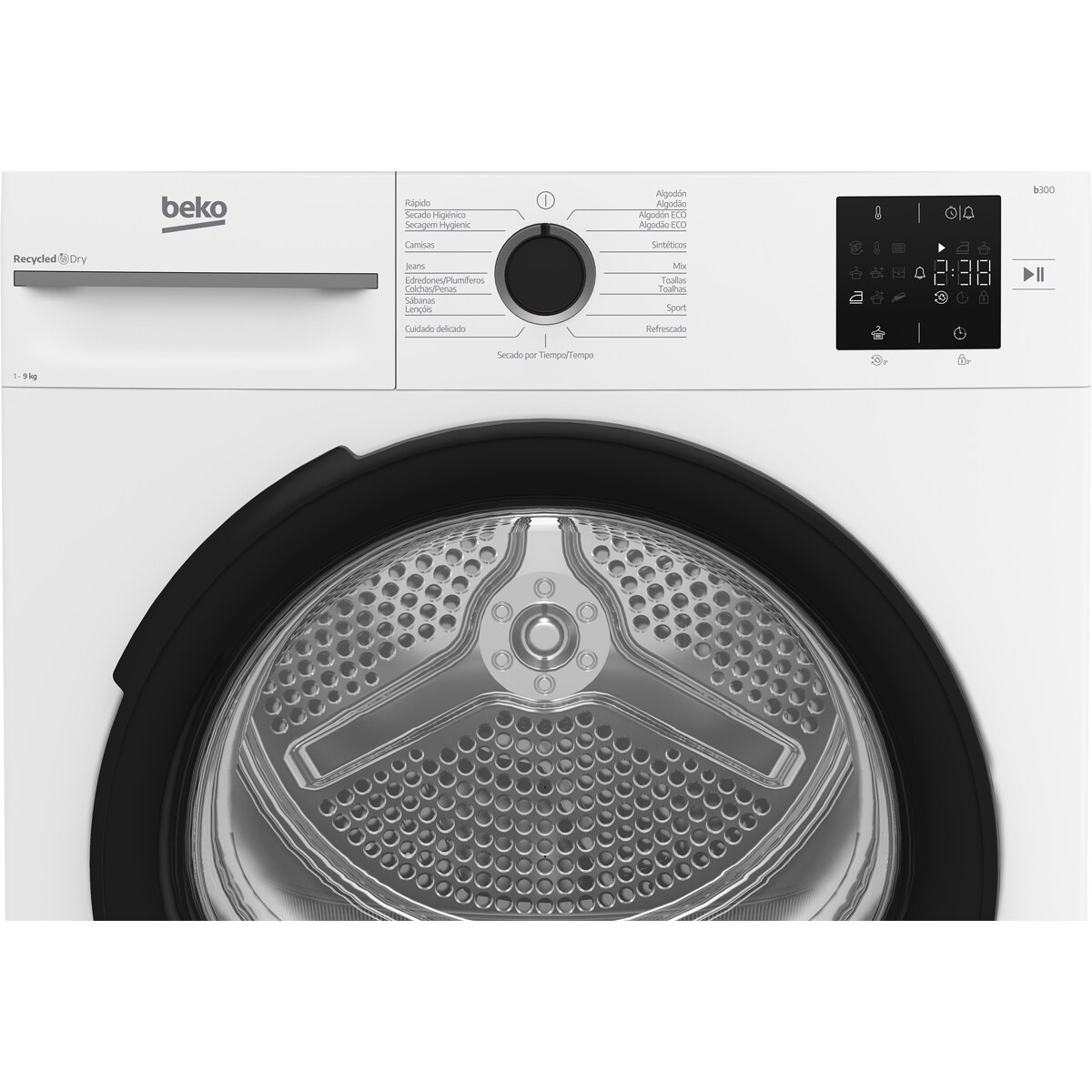 Secadora condensación Beko bomba de calor 9 kg - BM3T39220WB Blanco-7