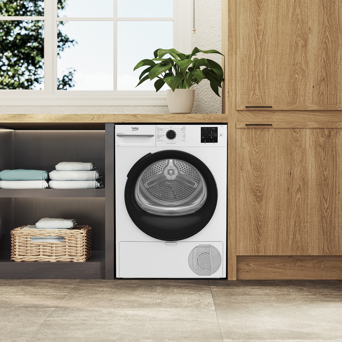 Secadora condensación Beko bomba de calor 9 kg - BM3T39220WB Blanco-8