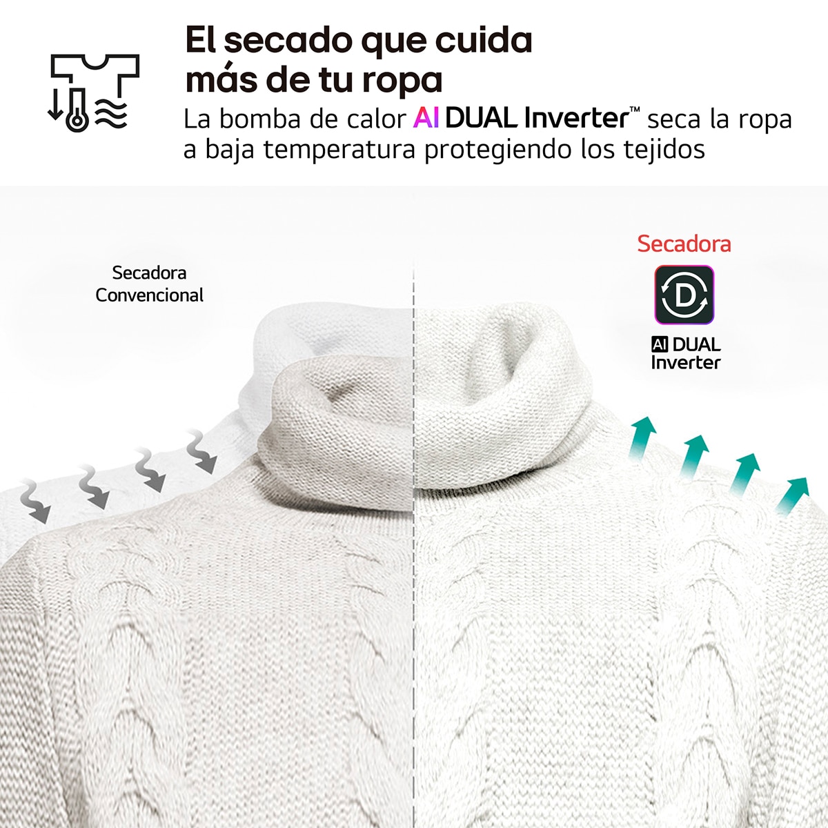 Secadora con Inteligencia artificial 10kg, C, con Bomba de calor Dual Inverter , Serie 700 Blanco-7