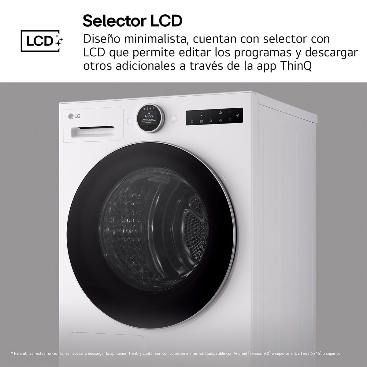 Secadora con Inteligencia artificial 10kg, C, con Bomba de calor Dual Inverter , Serie 700 Blanco-13