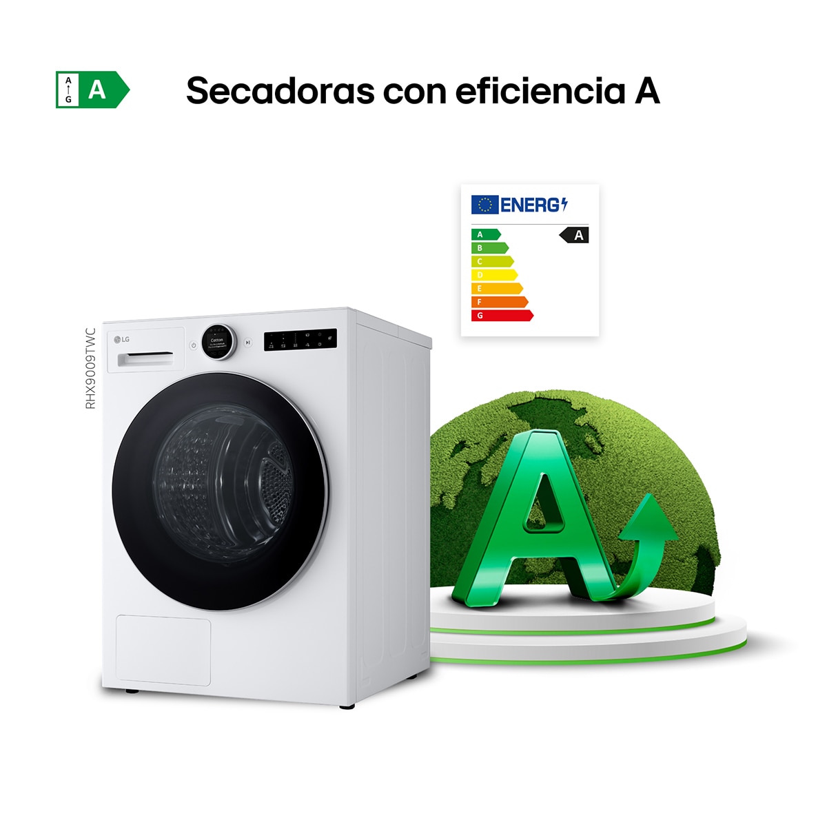 Secadora con Inteligencia artificial 9kg, A, con Bomba de calor Dual Inverter, Serie 900 - Blanco Blanco-5