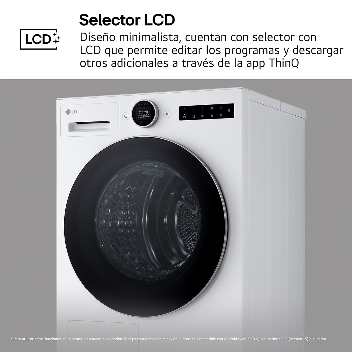 Secadora con Inteligencia artificial 9kg, A, con Bomba de calor Dual Inverter, Serie 900 - Blanco Blanco-13