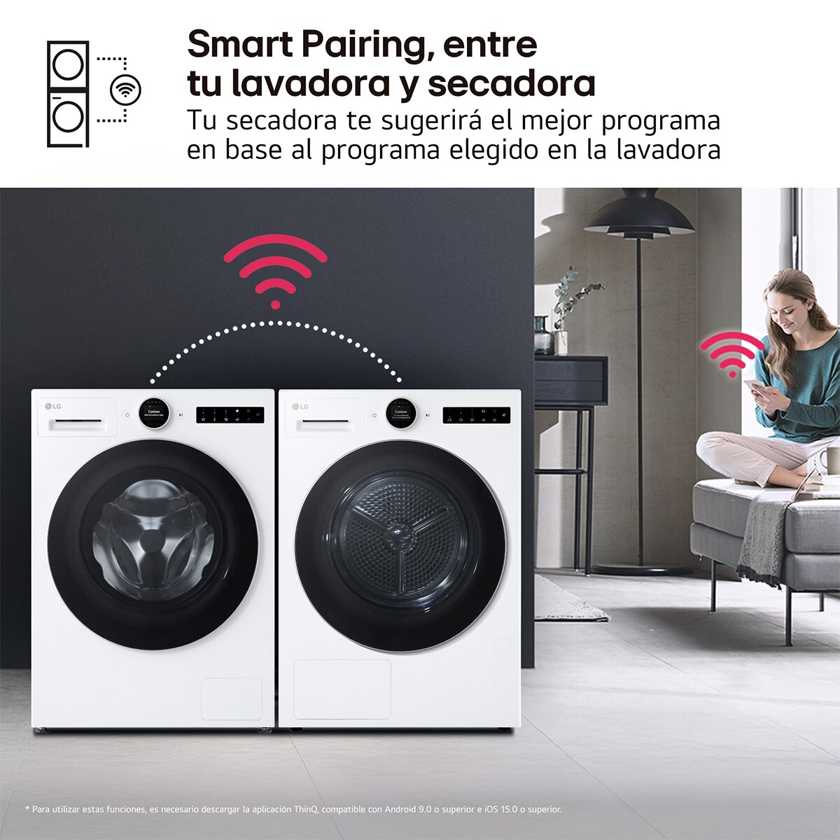 Secadora con Inteligencia artificial 9kg, A, con Bomba de calor Dual Inverter, Serie 900 - Blanco Blanco-14