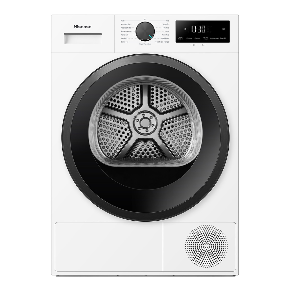 Imagen 0 de Secadora Hisense 9 kg bomba de calor DH1I900UWDC