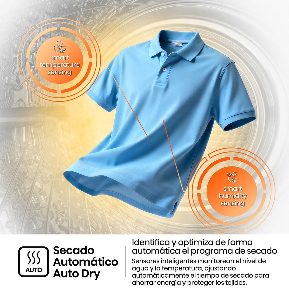 Secadora Hisense 9 kg bomba de calor DH1I900UWDC Blanco-4