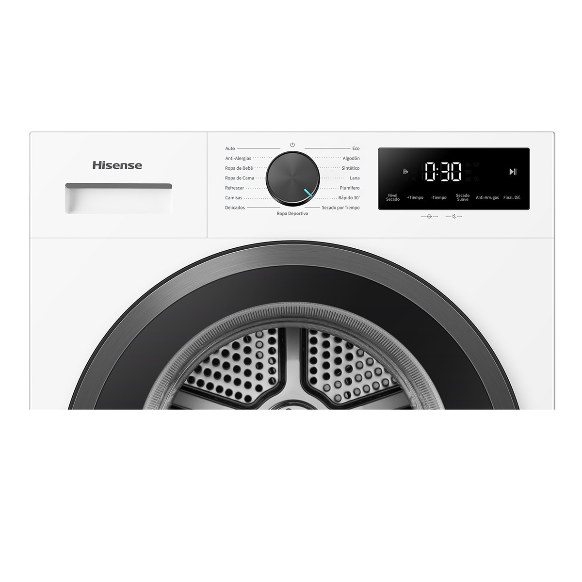 Secadora Hisense 9 kg bomba de calor DH1I900UWDC Blanco-14