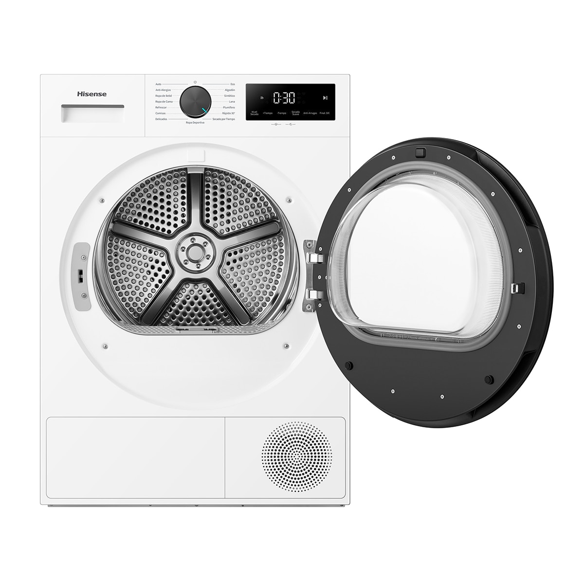Secadora Hisense 9 kg bomba de calor DH1I900UWDC Blanco-16